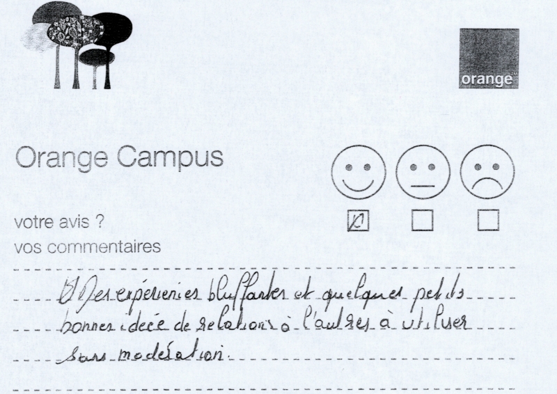 Critiques conference Orange par le magicien mentaliste Xavier Nicolas (3)