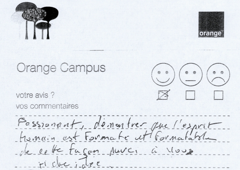 Critiques conference Orange par le magicien mentaliste Xavier Nicolas (9)